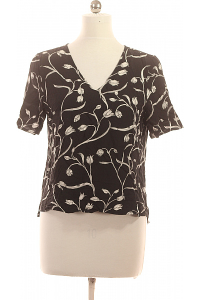 SELECTED Dámská halenka s krátkým rukávem a potiskem květinové vzorované Vel. 38 | SELECTED | obrázek 2