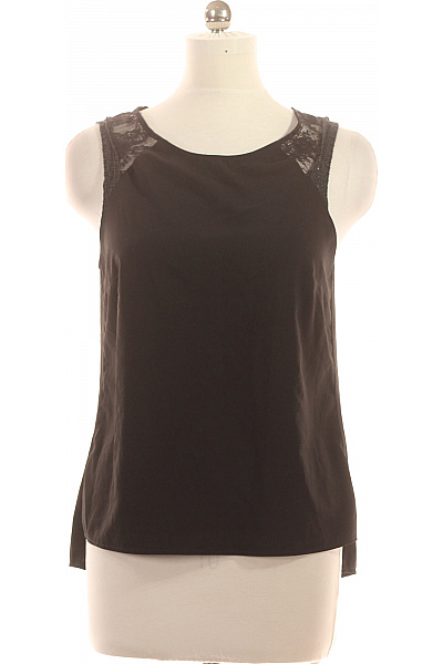 OBJECT Dámská halenka bez rukávů černá krajková elegantní Velikost 38 | OBJECT | obrázek 2