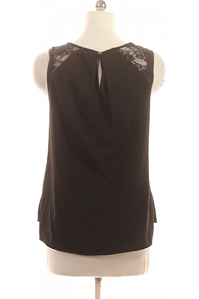 OBJECT Dámská halenka bez rukávů černá krajková elegantní Velikost 38 | OBJECT | obrázek 3