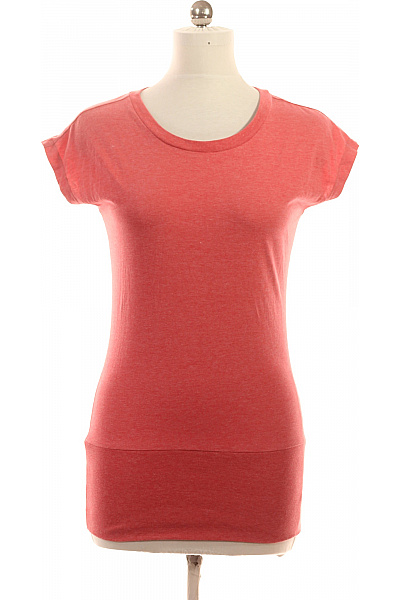Dámské tričko s krátkým rukávem a kulatým výstřihem basic červené Velikost M | Unimoda | obrázek 2