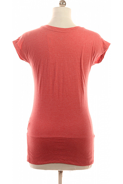 Dámské tričko s krátkým rukávem a kulatým výstřihem basic červené Velikost M | Unimoda | obrázek 3