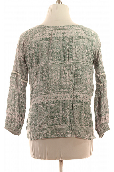 Dámské tričko s dlouhým rukávem a potiskem zelené Vel. 40 | Unimoda | obrázek 3