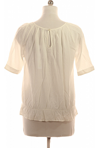 Next Bílá halenka s krátkým rukávem a gumou v pase Vel. 40 | Next | obrázek 3