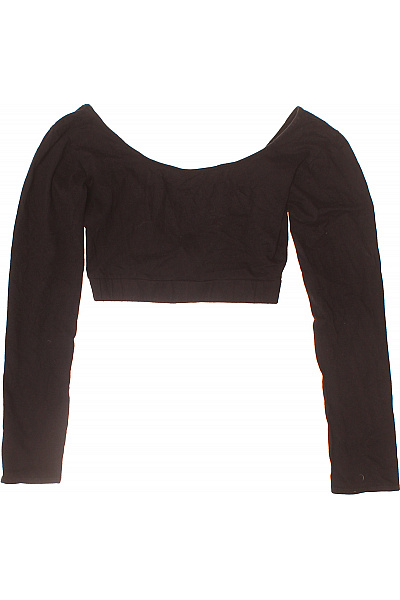 Motel dámské tričko s dlouhým rukávem černé crop top basic Vel. EU XS | Motel | obrázek 2