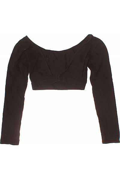 Motel dámské tričko s dlouhým rukávem černé crop top basic Vel. EU XS | Motel | obrázek 3