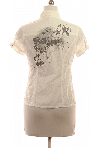 s.OLIVER Bílá bavlněná košile s krátkým rukávem a kapsami Velikost 38 | s.OLIVER | obrázek 2