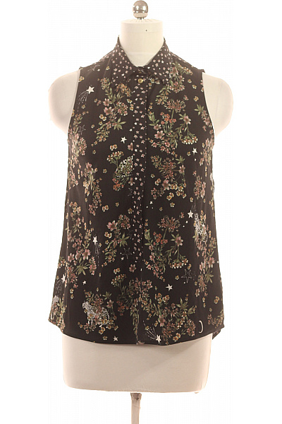 Next Dámská košile bez rukávů černá květinová s potiskem letní Velikost 40 | Next | obrázek 2