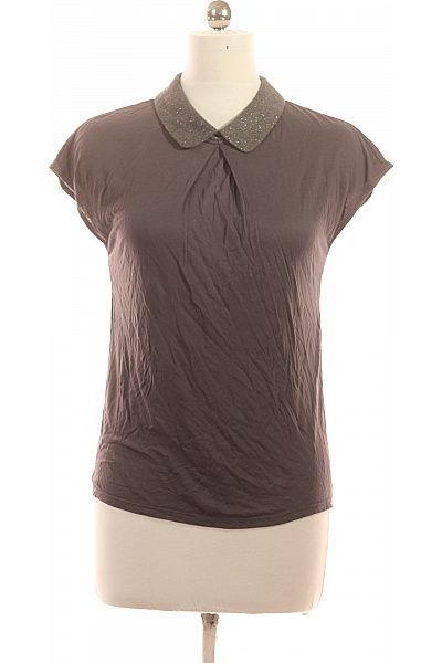 PROMOD Dámská halenka s krátkým rukávem a kamínkovým límečkem Velikost S | PROMOD | obrázek 2