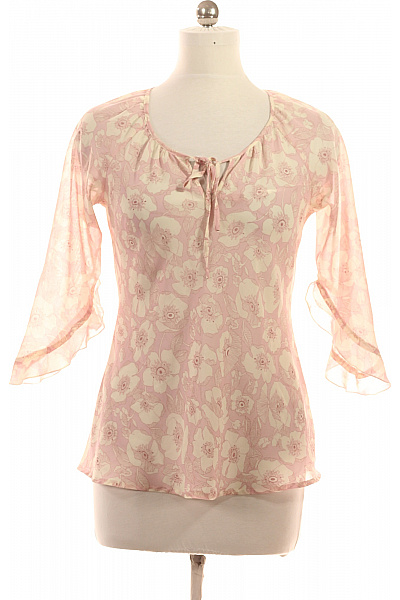 Next Dámská halenka s krátkým rukávem a potiskem květinová růžová Vel. 40 | Next | obrázek 2