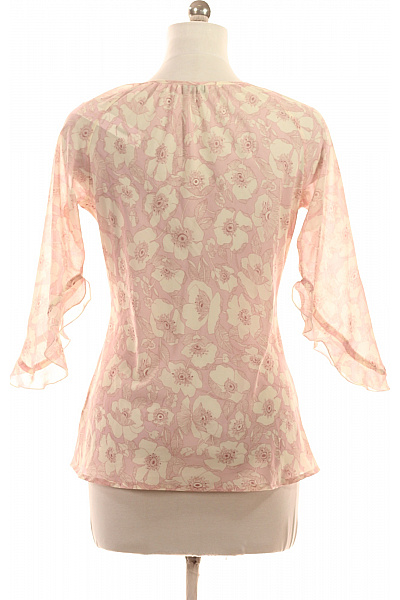 Next Dámská halenka s krátkým rukávem a potiskem květinová růžová Vel. 40 | Next | obrázek 3