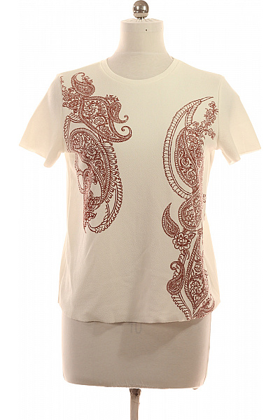 ZARA Dámské tričko s krátkým rukávem a potiskem paisley Vel. M | ZARA | obrázek 2