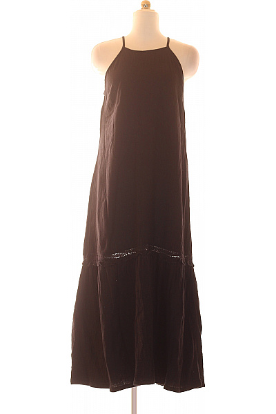 MANGO Dámské šaty na ramínka dlouhé černé boho Velikost xs | MANGO | obrázek 2