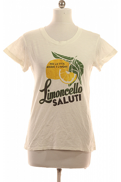 J.CREW Dámské tričko s krátkým rukávem a potiskem Limoncello Velikost EU M | J.CREW | obrázek 2