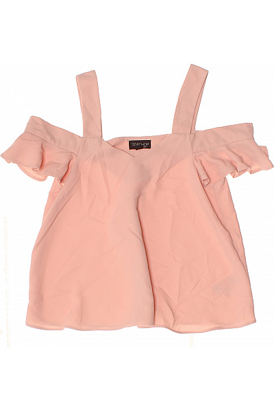 Topshop růžová halenka s krátkým rukávem a odhalenými rameny Vel. EU 34 | Topshop | obrázek 2