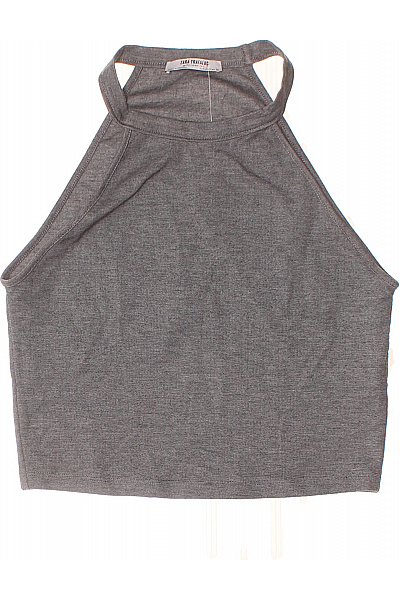 ZARA šedé tričko bez rukávů crop top basic Velikost S | ZARA | obrázek 2