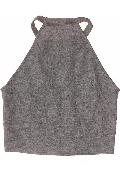ZARA šedé tričko bez rukávů crop top basic Velikost S | ZARA | obrázek 3