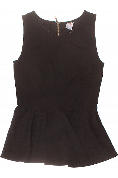 VERO MODA černá halenka bez rukávů peplum elegantní na zip Velikost XS | VERO MODA | obrázek 2