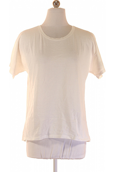 massimo dutti Dámské tričko s krátkým rukávem bílé basic Vel. S | massimo dutti | obrázek 2