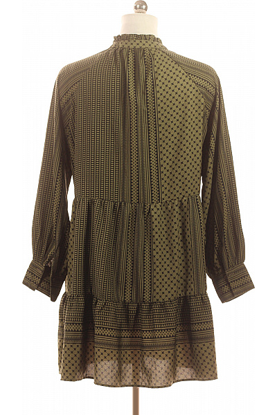 ONLY Zelené šaty s dlouhým rukávem a potiskem boho Velikost 40 | ONLY | obrázek 3