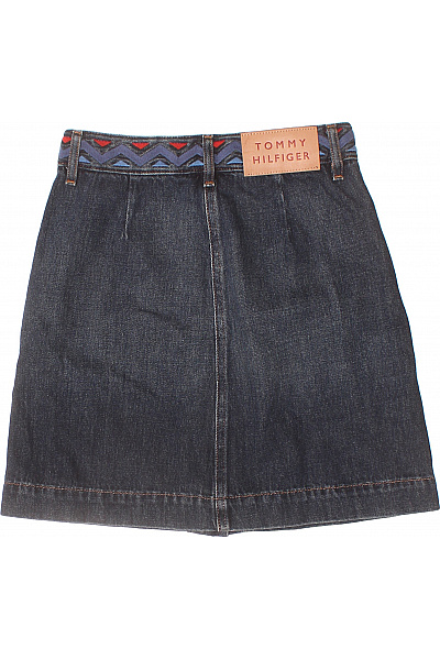 TOMMY HILFIGER Dámská džínová sukně mini s kapsami vzorovaná modrá Vel. 2 | TOMMY HILFIGER | obrázek 3