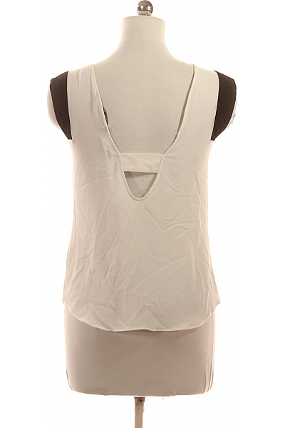 ZARA Dámská halenka bez rukávů bílá polyesterová Velikost M | ZARA | obrázek 3