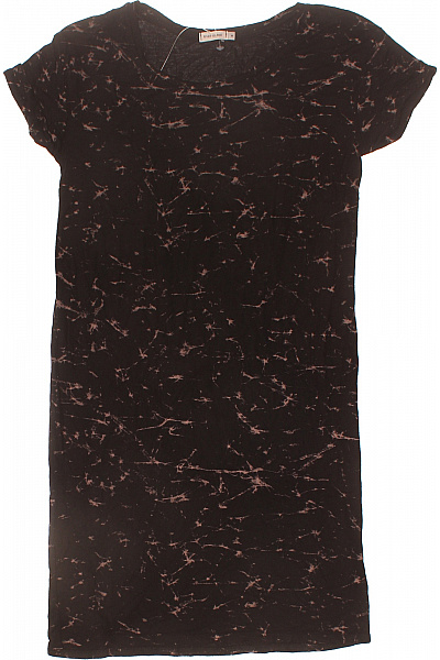 River Island Dámské šaty tričkové batikované černé s krátkým rukávem Velikost EU 34 | River Island | obrázek 2