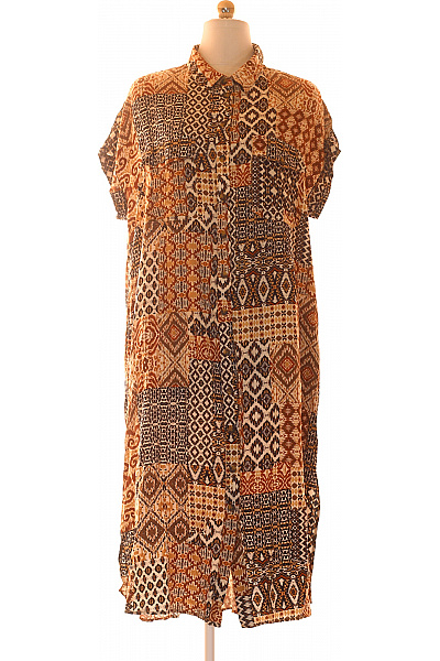APRICOT Dámské šaty košilové krátký rukáv boho vzorované letní Vel. EU XL | APRICOT | obrázek 2