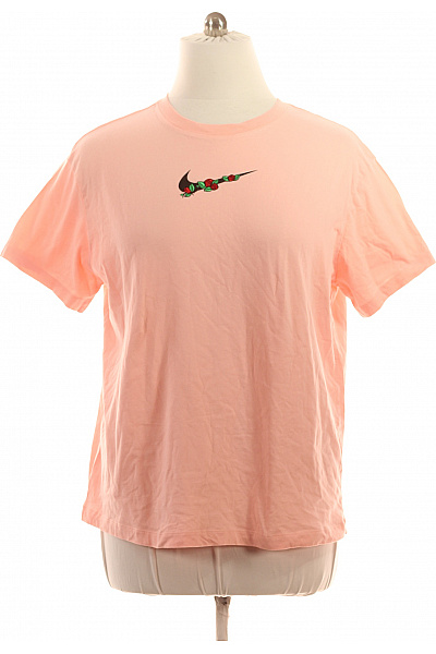 Nike Růžové tričko s krátkým rukávem a květinovým potiskem Vel. l | Nike | obrázek 2