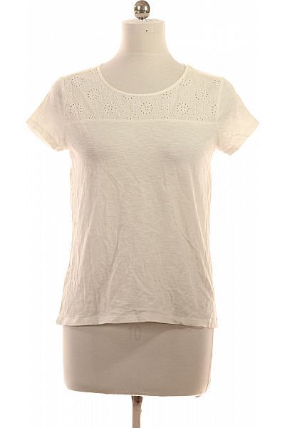 Esprit Dámské tričko s krátkým rukávem a výšivkou bílé Vel. EU S | Esprit | obrázek 2