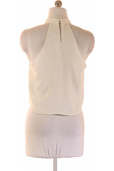 ZARA Dámská halenka bez rukávů crop elegantní bílá polyesterová plisovaná Velikost EU S | ZARA | obrázek 3