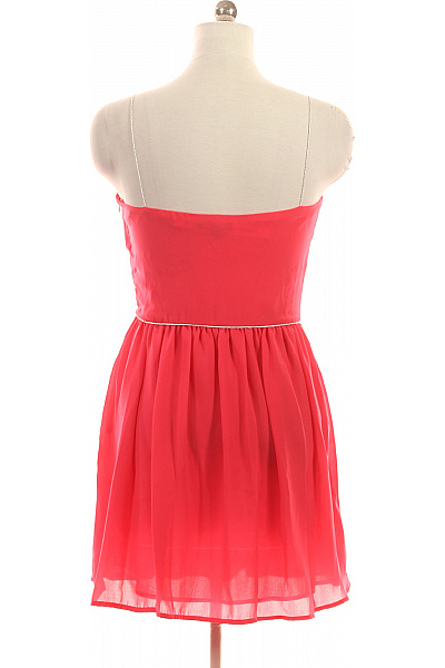 MANGO Dámské šaty na ramínka krátké letní plisované růžové Vel. M | MANGO | obrázek 3