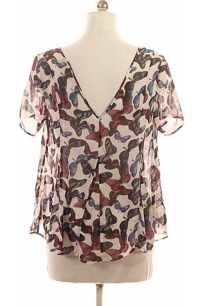 Next Dámská halenka s krátkým rukávem a potiskem motýlů volná Vel. 42 | Next | obrázek 2