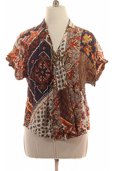 Next Dámská halenka s krátkým rukávem a potiskem boho Vel. 48 | Next | obrázek 2