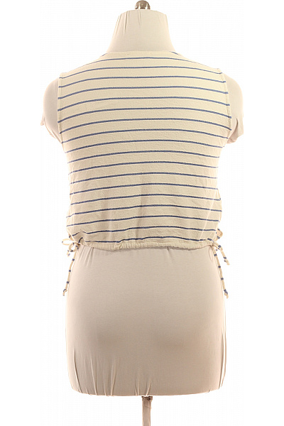 MANGO Dámské pruhované tričko bez rukávů crop top Velikost EU L | MANGO | obrázek 3