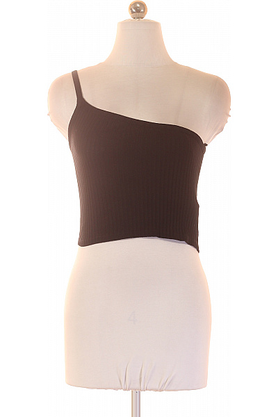 ZARA dámské černé tričko bez rukávů asymetrické crop top Velikost EU S | ZARA | obrázek 2