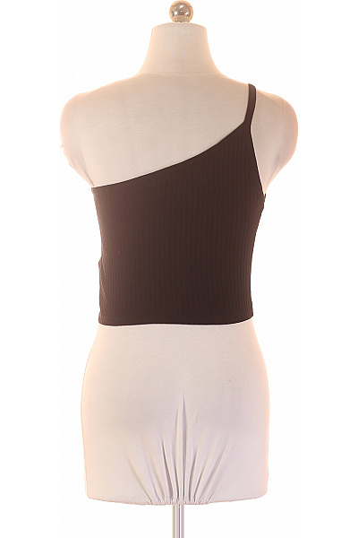ZARA dámské černé tričko bez rukávů asymetrické crop top Velikost EU S | ZARA | obrázek 3