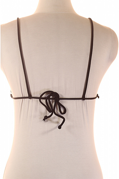 Dámské bikiny trojúhelníkové žebrované s volánky černé Velikost L | Unimoda | obrázek 3