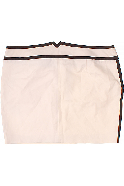 Karen Millen Béžová mini sukně s kapsami a černým lemováním Vel. 44 | Karen Millen | obrázek 2