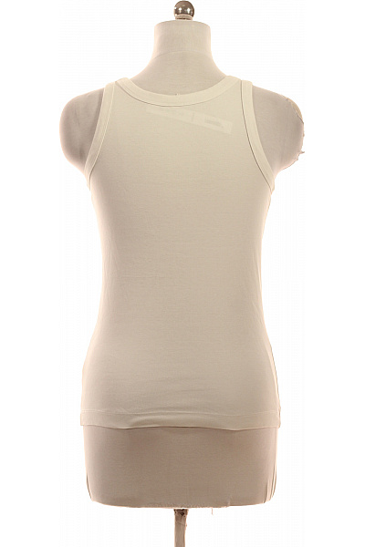 Dámské bavlněné tílko basic jednobarevné s kulatým výstřihem Velikost m | Unimoda | obrázek 2