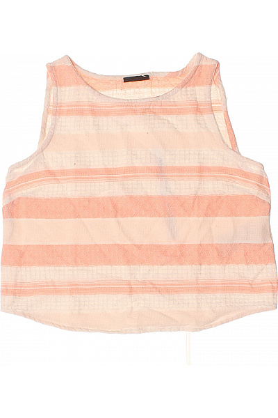 VILA Dámské pruhované tílko bez rukávů crop top bavlněné Vel. XS | VILA | obrázek 2