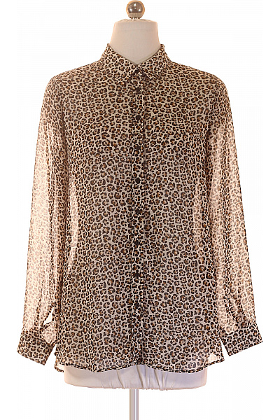 MANGO Dámská košile s dlouhým rukávem leopardí vzorovaná průhledná elegantní Velikost S | MANGO | obrázek 2