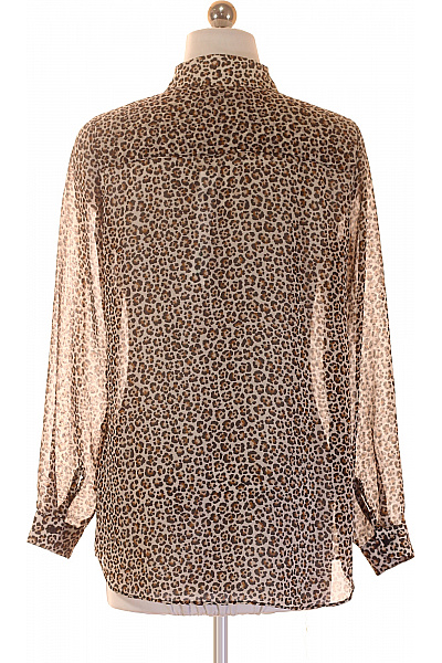 MANGO Dámská košile s dlouhým rukávem leopardí vzorovaná průhledná elegantní Velikost S | MANGO | obrázek 3