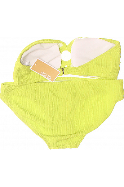 MICHAEL KORS Dámské žebrované bikiny bez ramínek žluté Vel. M | MICHAEL KORS | obrázek 2