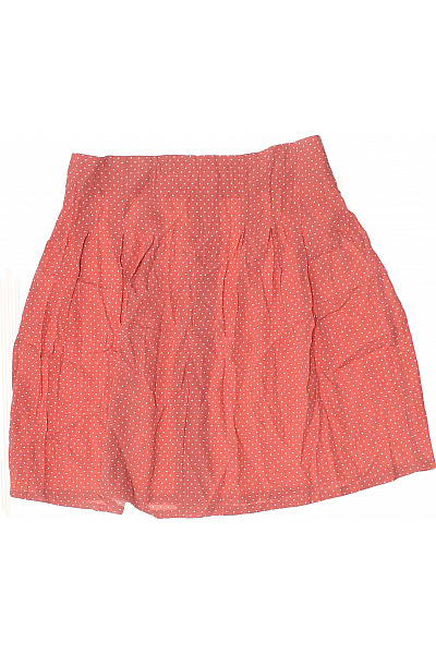 MANGO dámská červená puntíkovaná áčková sukně s knoflíky Vel. XS | MANGO | obrázek 3
