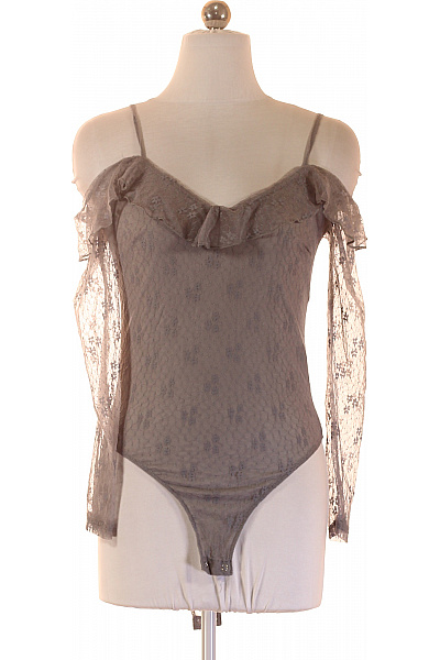 New look Dámské body šedé krajkové s volánem na ramena Vel. EU 38 | New look | obrázek 2