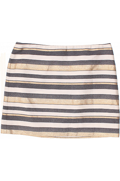 J.CREW Dámská pruhovaná mini sukně zlatá Vel. 10 | J.CREW | obrázek 2