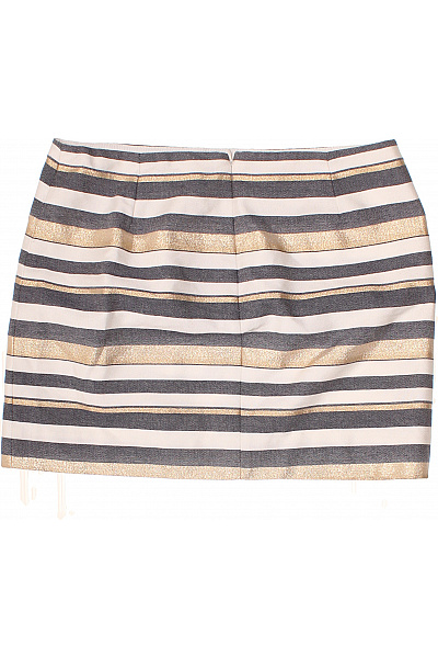 J.CREW Dámská pruhovaná mini sukně zlatá Vel. 10 | J.CREW | obrázek 3