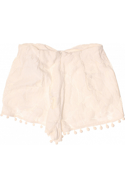 Guess Dámské bílé krajkové kraťasy s pompony Vel. 26 | Guess | obrázek 2