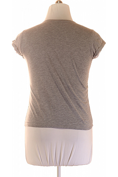 Dámské tričko s krátkým rukávem a květinovým potiskem šedé Velikost L | Unimoda | obrázek 3