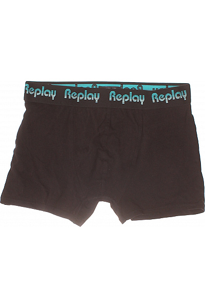 REPLAY pánské bavlněné boxerky černé Velikost M | REPLAY | obrázek 2